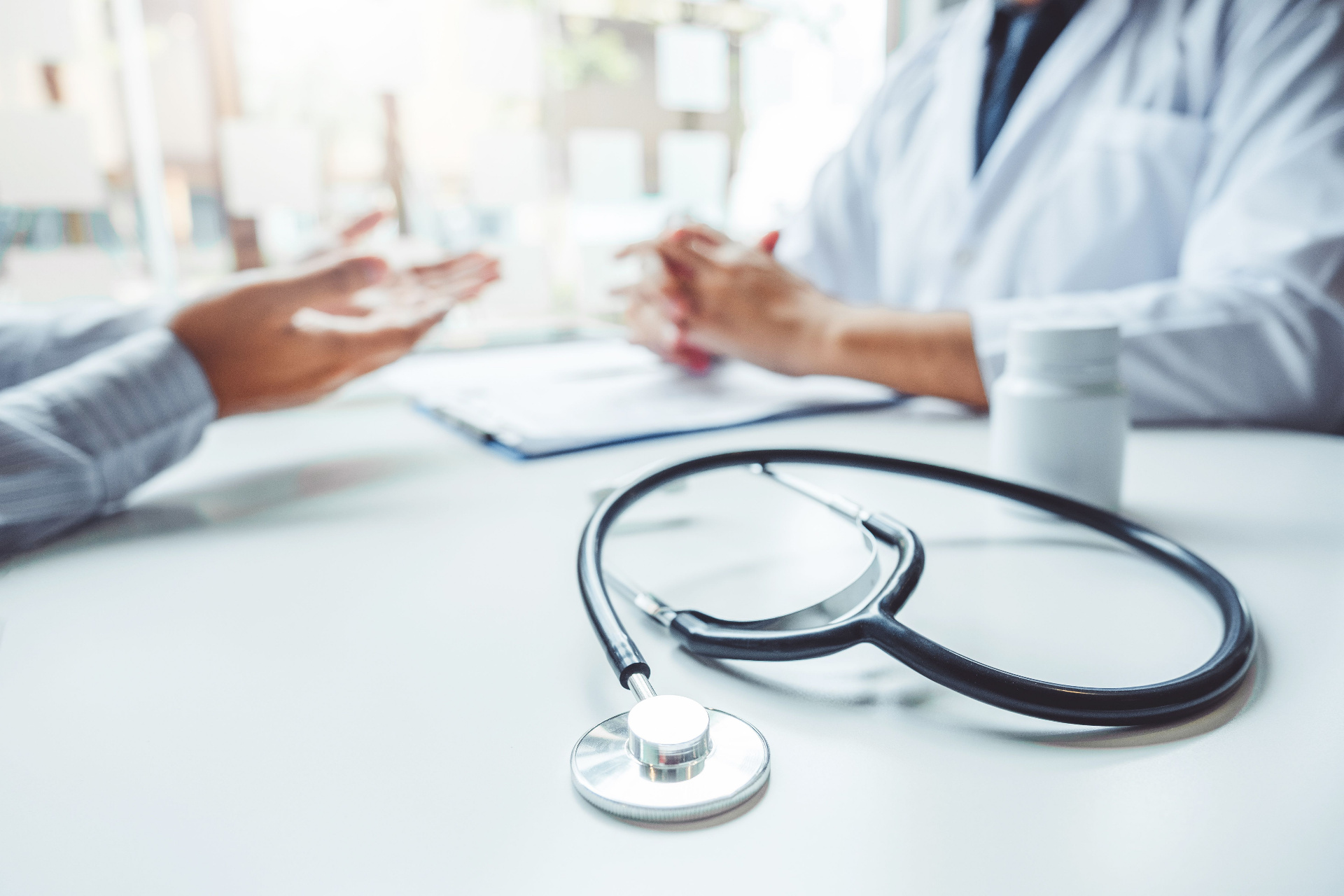Primary care provider reviewing services with a patient at a Las Vegas NV clinic